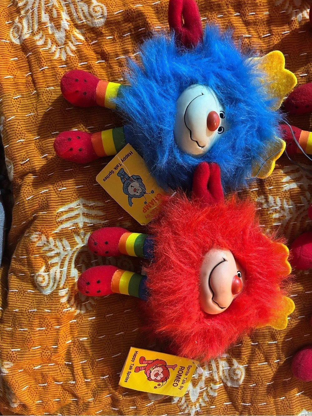 Hallmark Rainbow Brite Happy Talk Sprites Romeo Plush Toys Set of 2